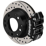 Wilwood 69-83 Porsche 911 Narrow Dynapro-P Radial Rear Brake Kit Black Caliper SRP Drill/Slot Rotor