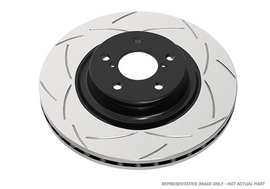 DBA 07+ Honda Civic FD2-R Slotted Street T2 Series Front Rotor
