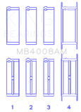 King Engine Bearings Nissan VG20E/VG20DET V6 (Size 0.25) Main Bearing Set