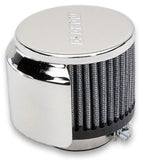 Moroso Filtered Valve Cover Breather - Clamp-On - Half Hood - 1-3/8in ID