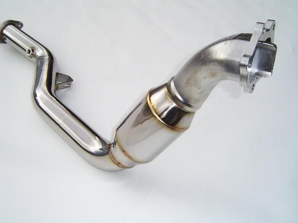 Invidia 05+ AT LGT Polished Divorced Waste Gate Downpipe with High Flow Cat