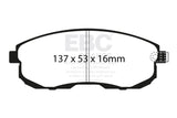 EBC 02 Infiniti G35 3.5 w/o DCS Bluestuff Front Brake Pads
