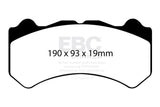 EBC 08-11 Nissan GT-R (R35) 3.8 Twin Turbo (Cast Iron Rotors) Bluestuff Front Brake Pads