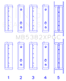 King Engine Bearings Subaru EJ20/EJ22/ EJ25 (Including Turbo) Coated Crankshaft Main Bearing Set