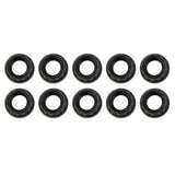 Moroso Black OX Nuts - 1/4-28 (10 Pack)