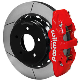 Wilwood 88-98 GM C1500 Aero4 Rear Brake Kit 14in Rotor - Red