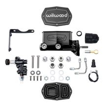 Load image into Gallery viewer, Wilwood MOPAR Compact Tandem M/C Kit w/ P-Valve &amp; Pushrod 1in Bore - Black