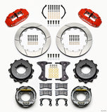 Wilwood Narrow Superlite 4R Rear Kit 12.88in Drilled Red Speedway Eng Floater w/ New Style End