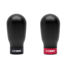 Load image into Gallery viewer, Cobb Subaru 6-Speed Tall Weighted COBB Shift Knob - Black (Incl. Both Red + Blk Collars)