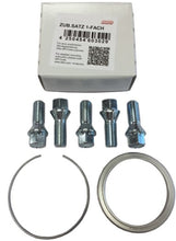 Load image into Gallery viewer, BBS PFS KIT - Audi / VW - Includes 82mm OD - 57mm ID Ring / 82mm Clip / Lug Bolts