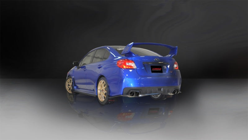 Corsa 2015 Subaru WRX Cat Back Exhaust, Black Quad 3.5in Tips *Sport*