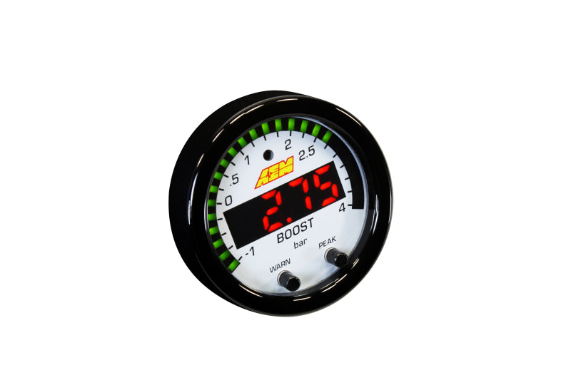 AEM X-Series Boost Pressure -30inHg 60psi Gauge Kit