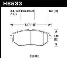 Load image into Gallery viewer, Hawk 05-08 LGT D1078 HPS Street Front Brake Pads