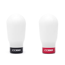 Load image into Gallery viewer, Cobb Subaru 6-Speed Tall Weighted COBB Shift Knob - White (Incl. Both Red + Blk Collars)