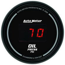 Load image into Gallery viewer, Autometer Black 0-100 psi Digital Oil Pressure Gauge