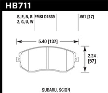 Load image into Gallery viewer, Hawk 13 Subaru BRZ / 13 Scion FR-S HP Plus Front Street Brake Pads