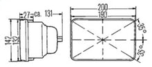 Load image into Gallery viewer, Hella Vision Plus 8in x 6in Sealed Beam Conversion Headlamp Kit (Legal in US for MOTORCYLCES ONLY)