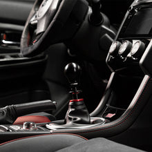 Load image into Gallery viewer, Cobb Subaru 6-Speed Weighted COBB Shift Knob - Black (Incl. Both Red + Blk Collars)