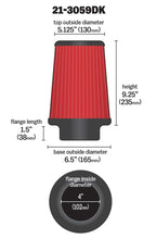 Load image into Gallery viewer, AEM 4 inch x 9 inch x 1 inch Dryflow Element Filter Replacement