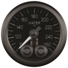 Load image into Gallery viewer, Autometer Stack Pro Control 52mm 100-260 deg F Water Temp Gauge - Black (1/8in NPTF Male)