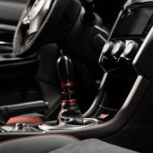 Load image into Gallery viewer, Cobb Subaru 6-Speed Tall Weighted COBB Shift Knob - Black (Incl. Both Red + Blk Collars)