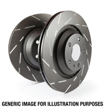 Load image into Gallery viewer, EBC 15-18 Subaru WRX USR Blackdash Sport Slotted Rear Rotors