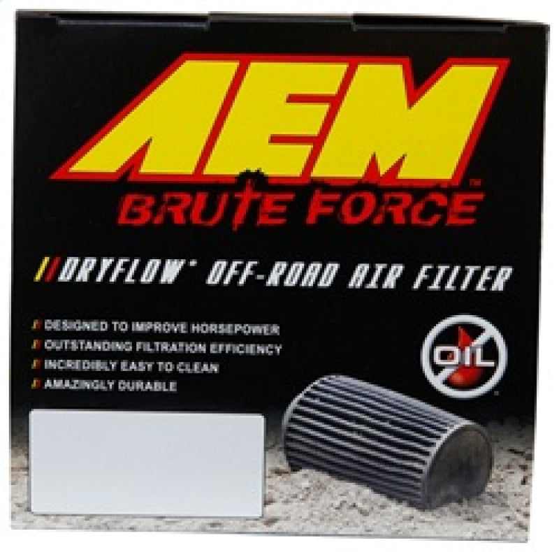 AEM Dryflow 3.25in. X 5in. Round Tapered Air Filter