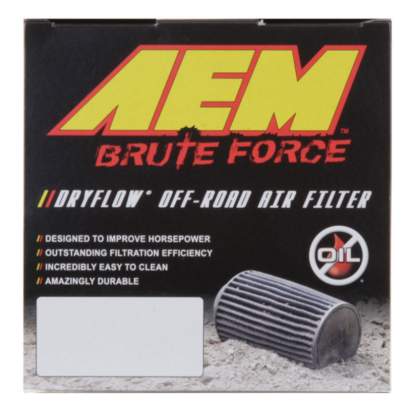 AEM DryFlow Air Filter 5.75in Base OD x 4in Flange ID x 7in H