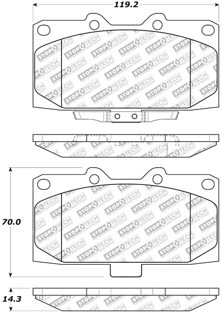 StopTech Street Select Brake Pads - Front